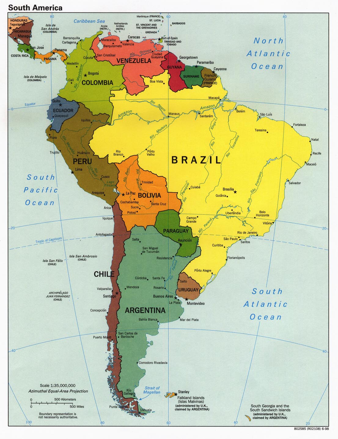 ... South America ...