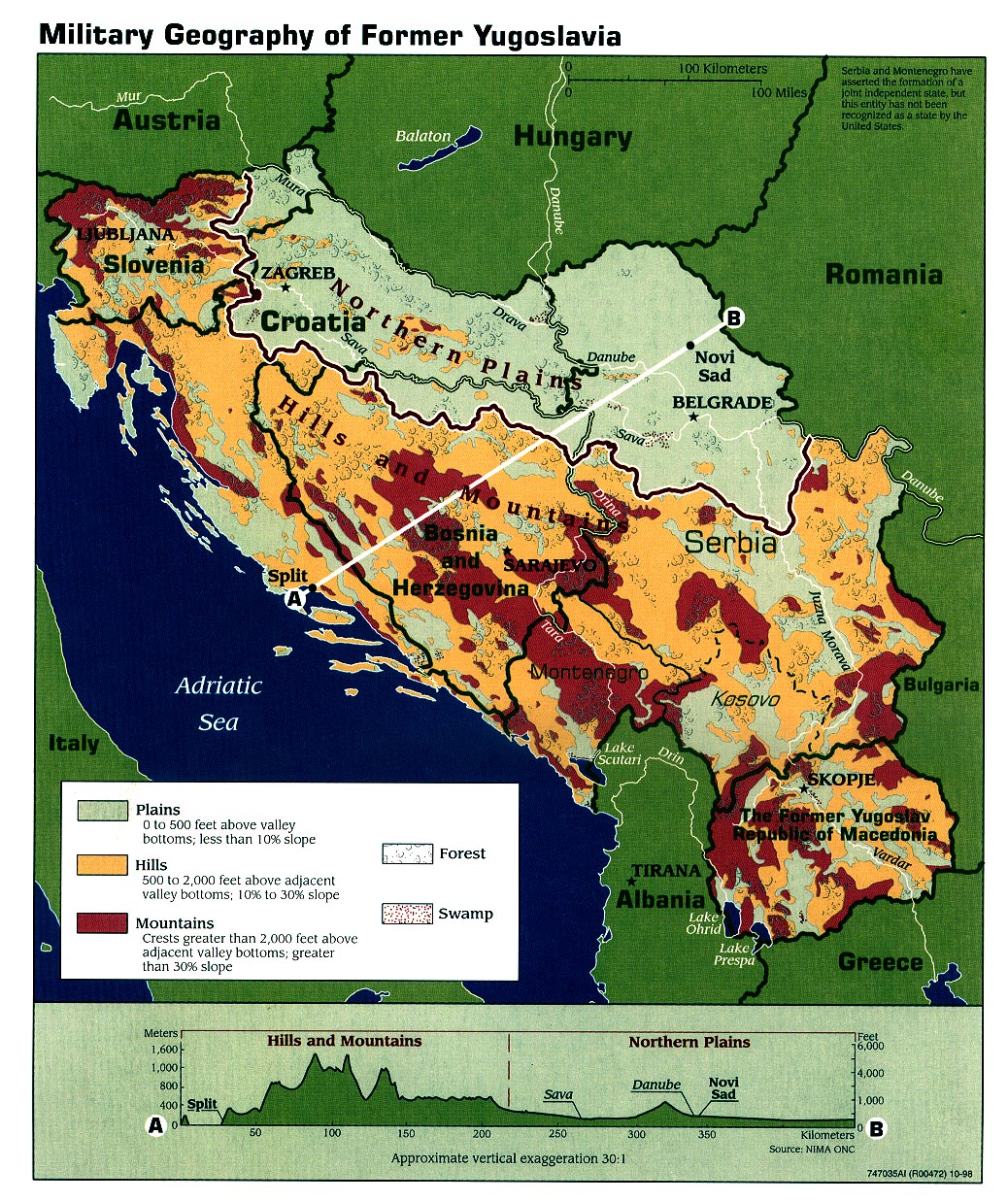 Orchard tube Got ready Reisenett: Serbia and Montenegro (Yugoslavia) Maps