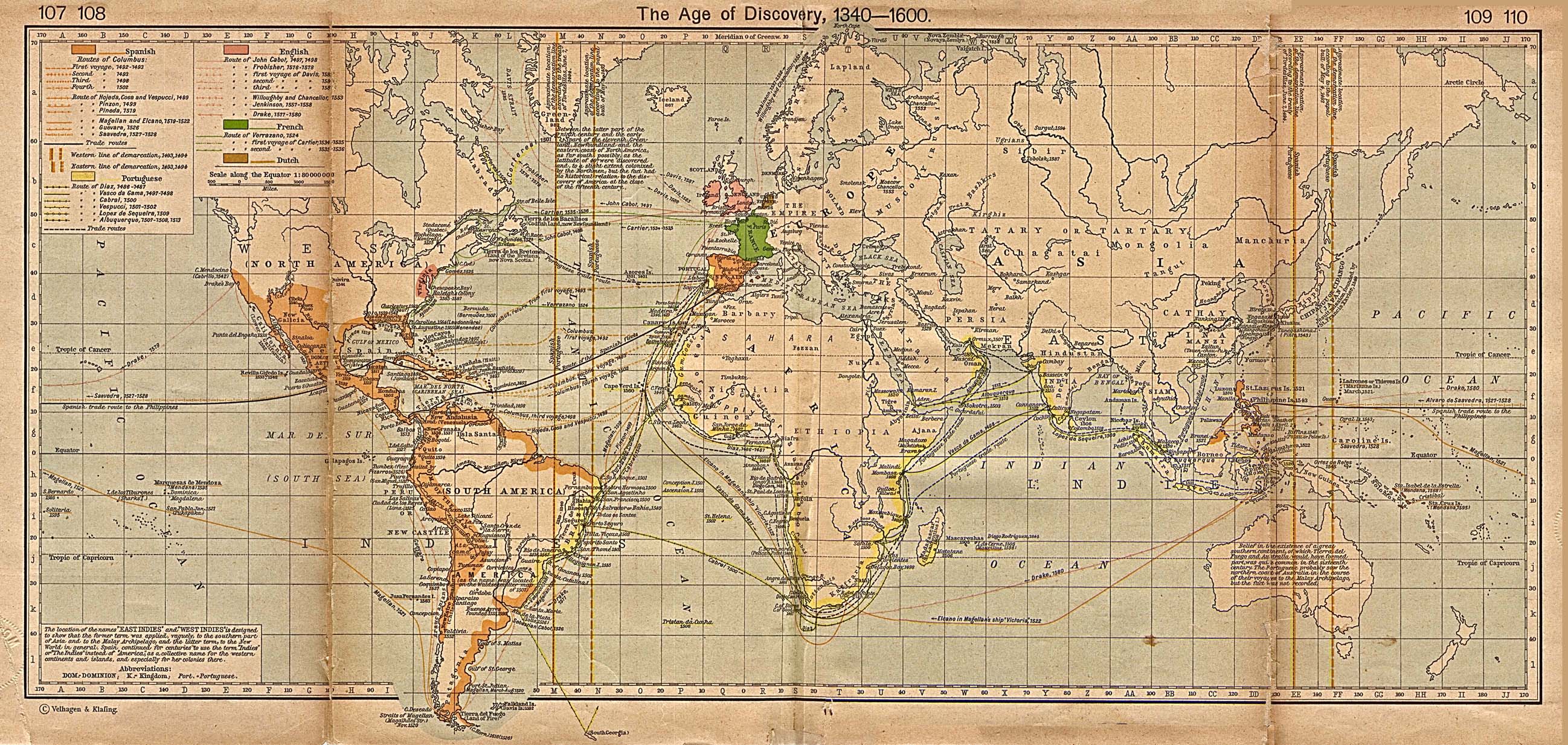 World Map 1600
