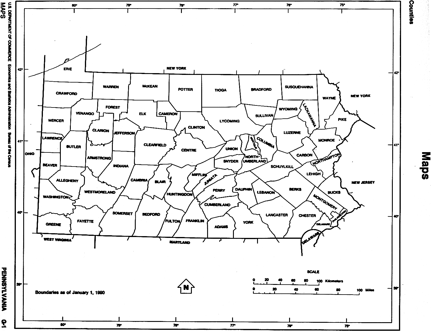 Map Pennsylvania